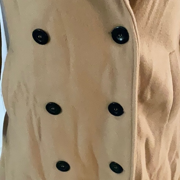 NWT Double Button Private Label Camel Coat - Picture 8 of 10
